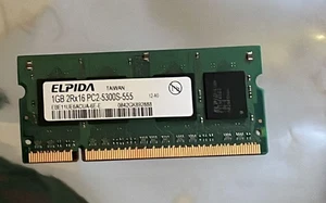 Elpida 1GB DDR2 Laptop RAM (PC2-5300 667MHz SODIMM) – used - Picture 1 of 1