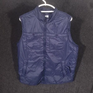 Onward Reserve Puffer Vest Men Large Navy Blue Full Zip Golf Performance Outdoor - Picture 1 of 14