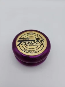Vintage Spintastics Terminator Tornado Yo-Yo Skill Toys Works Purple - Picture 1 of 5