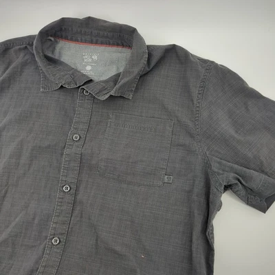Mountain Hardwear Men’s Button Shirt Short Sleeve Button Dark Gray Size Hiking - Image 1 of 4
