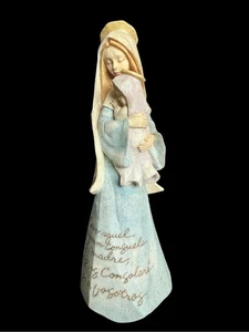 Mother Mary & Baby Jesus Religious Figurine – Spanish Verse - Picture 1 of 6