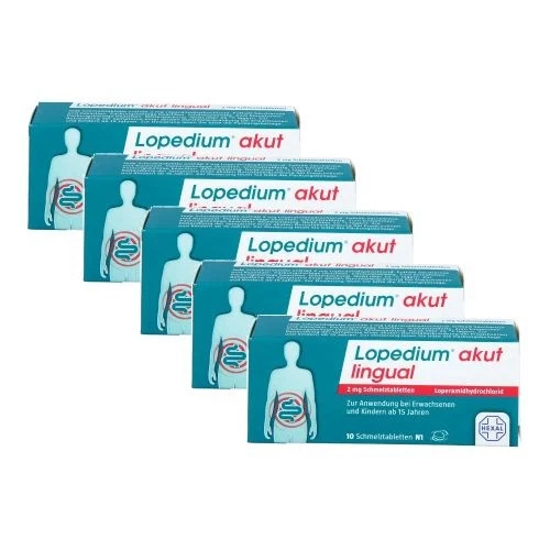 HEXAL AG Lopedium Akut Lingual 2 mg Schmelztabletten (5x10st) 5 St