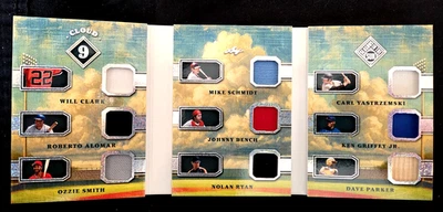 LEGENDS & HOFers 2025 Leaf Cloud 9 *MEMORABILIA USADA EN EL JUEGO* (camiseta, murciélago) folleto Foto 1 de 4