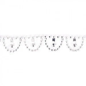 10 Metres Wavy Trim Silver Coloured - Picture 1 of 1