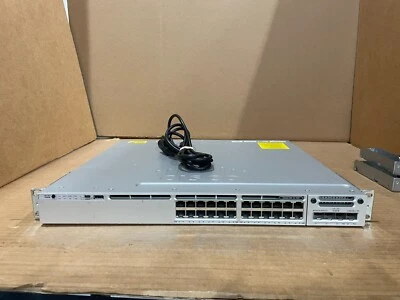 Cisco WS-C3850-24P-S 24-Port POE Gigabit Switch w/ 2x10G Network Module - Image 1 of 4