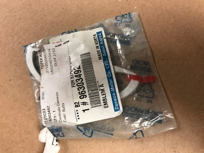 1997 1998 1999 2000 2001 2002 Daewoo Lanos trunk lid emblem 96303492 - Image 1 of 2