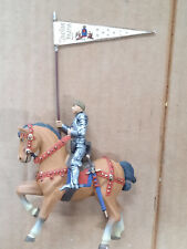 Figurine Équestre Statuette Jeanne d'Arc - plomb peint