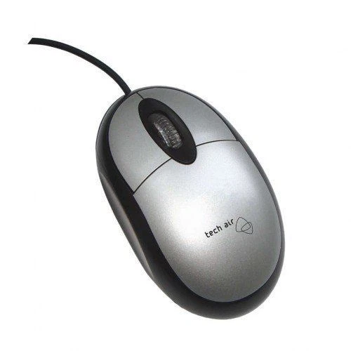 NO BOX TechAir XM301B USB Wired Mouse - Black/Silver B072A - Image 1 of 1