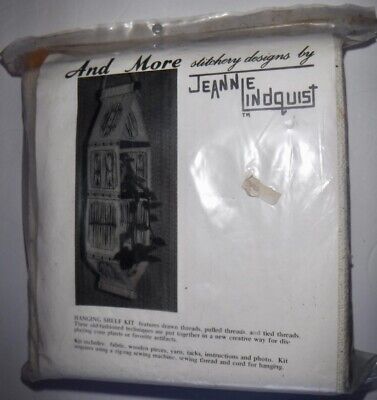 Nuevo Kit De Colección Estante Colgante Madera E Hilo Tirado Con Agujas De Jeannie Lindquist • 23.97€