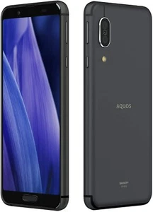 SHARP AQUOS sense 3 SH-M12 Mini Android Smartphone Unlocked Dual Sim DSDV Black - Picture 1 of 8