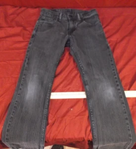 LEVI'S KIDS DARK GRAY BLUE WASH JEANS 511 AKINNY FIT YOUTH DENIM PANTS 26X26 - Picture 1 of 12