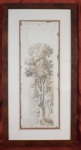 Painting Watercolor PAINTING Watercolor Sketch on Paper 1700 "TREES" - Picture 1 of 3