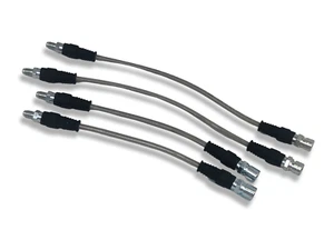 Porsche Brake Lines for 928 – PMB DirectFit Stainless-Steel Set of 4 – (1978-86) - Picture 1 of 8