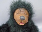 OOAK Vintage 2005 LuLu Tatum Artist Plush Bear Leather Face Ears Paws 12"