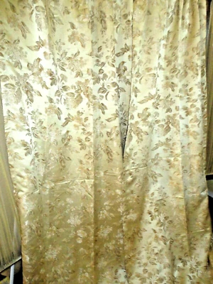 PANELES CROSCILL MARIETTA GLICINIA HORTENSIA ORO FLORAL AMARILLO CREMA TOPO (2) Foto 1 de 4