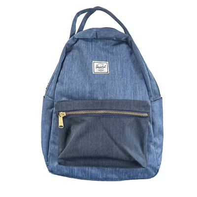 Herschel Supply Co. Nova Mid Volume Denim/Indigo Denim Blue Backpack NEW - Image 1 of 4