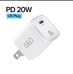 USB C Wall Charger 20W Fast Block Type C Charging Cube Brick Box for iPhone 14 - Picture 1 of 7