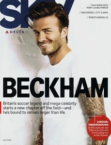 Delta Air Lines Sky Inflight Magazine  July 2013  David Beckham = - Picture 1 of 1