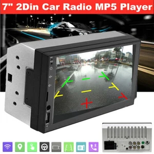 7" Double 2 DIN Car MP5 Player Bluetooth Touch Screen Stereo Radio USB US Stock - Bild 1 von 12