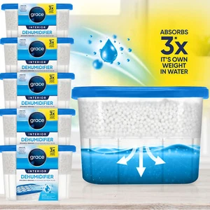 Confezione da 10 Deumidificatore 500ML Rimuovi Condensa Assorbitore Umidità Stampo Vapore - Foto 1 di 7