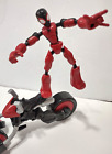 2019 Marvel Bend & Flex Action Figure Red Suit Spider- Man Plus Bike