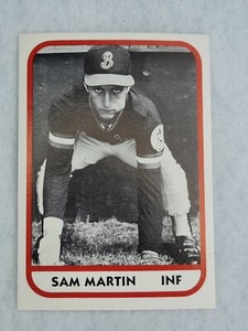 1981 Batavia Trojans TCMA #17 Sam Martin M2