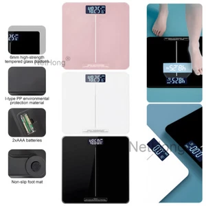 Digital Bathroom Scales 180KG Body Weight Weighing Scale LCD Electronic UK - Picture 1 of 17