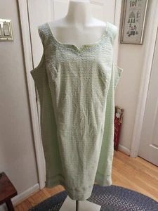 Mint Green And Baby Blue Sleeveless Cappagallo Dress Size 1x - Picture 1 of 13