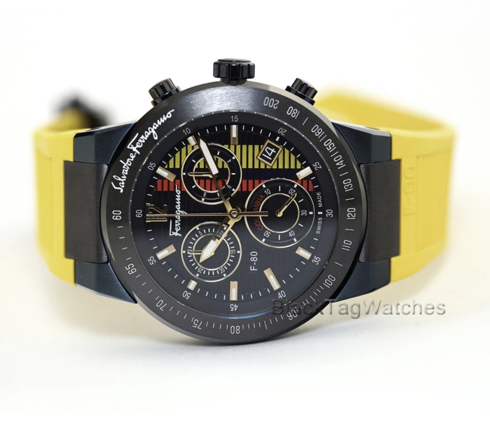 Salvatore Ferragamo F-80 Chronograph Watch Limited Edition for Columbia Sfdl00
