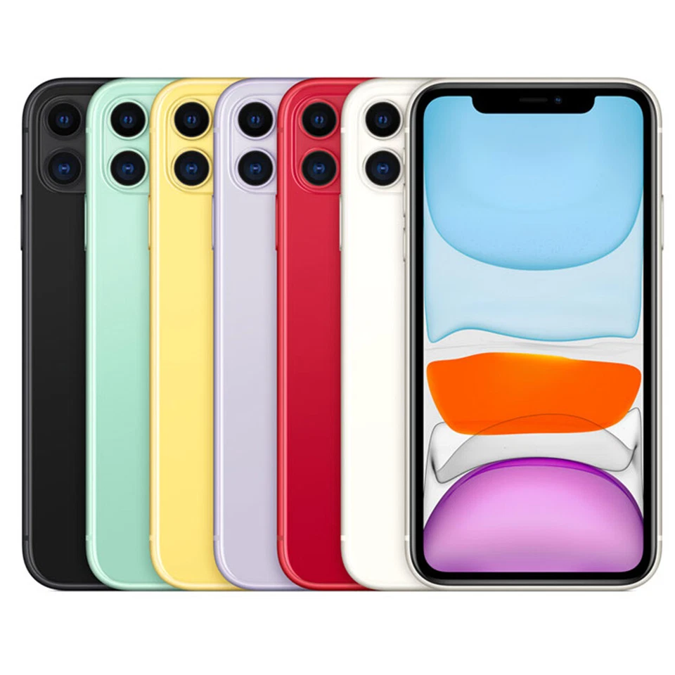Apple iPhone 11 64/128/256GB Schwarz Weiß Blau Gelb  Hervorragend Refurbished - Bild 1 von 1