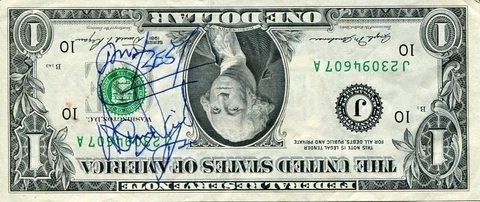 Sammy Davis Jr. Oceans 11 Rat Pack Singer Actor Signed Autograph US $1 Bill JSA Cover