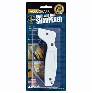 AccuSharp 001C Original Knife Sharpener Tungsten Carbide Blades - White - Picture 1 of 8