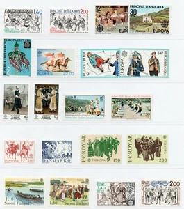 1981 - Europa CEPT (komplettes Jahr) - Folklore, 35 Länder - 69 Werte postfrisch ** - Bild 1 von 4