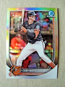 Bowman 2025 cromo rojo novato logotipo refractor #37 Coby Mayo novato - Imagen 1 de 2