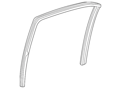 Honda Accord 2003-2007 genuino - canal L puerta trasera funcionamiento 72775-SDA-A11 Foto 1 de 2