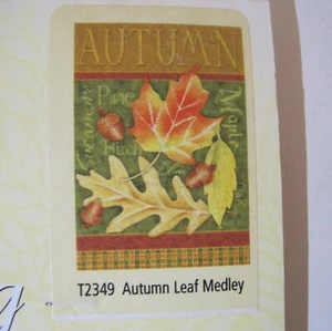 Toland Art Flag: T2349 Autumn Leaf Medley Standard Size 28"x 40" Garden - Sealed - Picture 1 of 6