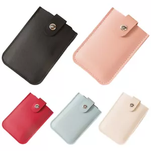 Business Card Case with Press Button Bank Card Holder Minimalist for Money Cards - Picture 1 of 24