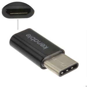 USB Micro Socket na USB 3.1 Typ C Wtyczka Adapter CZARNY - Zdjęcie 1 z 5