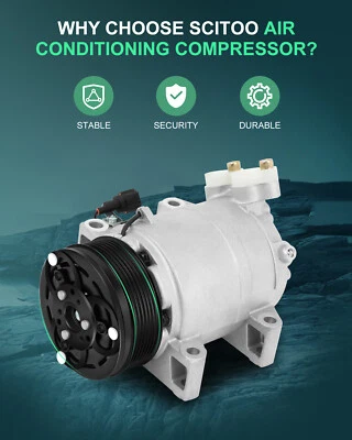 Compresor de aire acondicionado compatible con Nissan Titan Armada Infiniti QX56 QX80 2004-2016 5,6 L V8 Foto 1 de 4