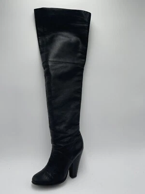 Botas altas de cuero negras con puño hasta la rodilla Aldo 36 talla 5,5 Foto 1 de 4