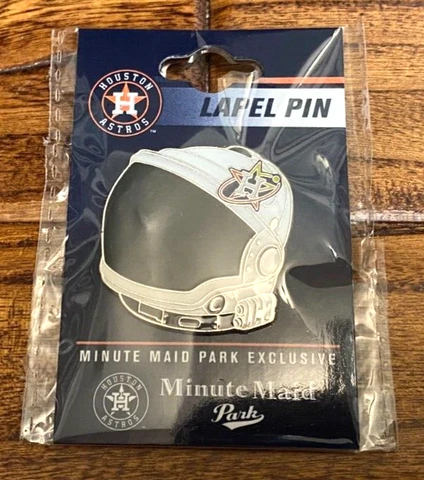 Houston Astros 2023 Astronaut Space Helmet Logo Pin Minute Maid Park ONLY Cover