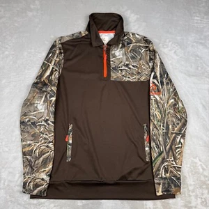 Realtree Max-5 Pullover Mens Large Camo 1/4 Zip Realtree Light Hunting Pullover - Picture 1 of 10