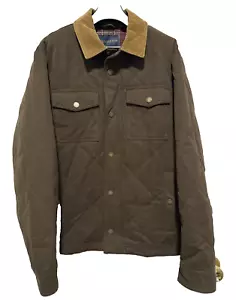 Pendleton Cotton Outer Shell Brown Coat, Jacket Men’s Large - Picture 1 of 2