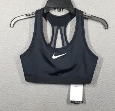 NWT$60 Nike Swoosh High Support Non-Padded Adjustable Sports Bra DX6815 S (A-C) - Image 1 of 4