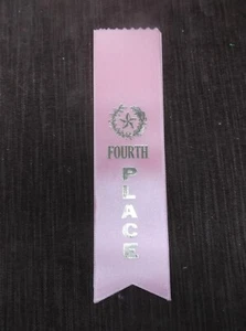 Cintas de Premio 4to Lugar Planas Rosa Lote de 7 Estrellas Corona - Imagen 1 de 1