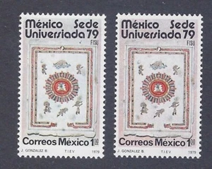 MEXICO "UNIVERSIADA 79" PAPER VAR SC#1180 CV$$+(FL22)* - Picture 1 of 1