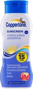 Coppertone Sunscreen Crema Solare Protettiva FPS 15, con Filtri Uva, Formula Ant - Imagen 1 de 4