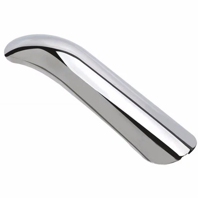 Protector de talón protector térmico de escape curvo para Harley Honda Kawasaki Suzuki Yamaha VTX Foto 1 de 3