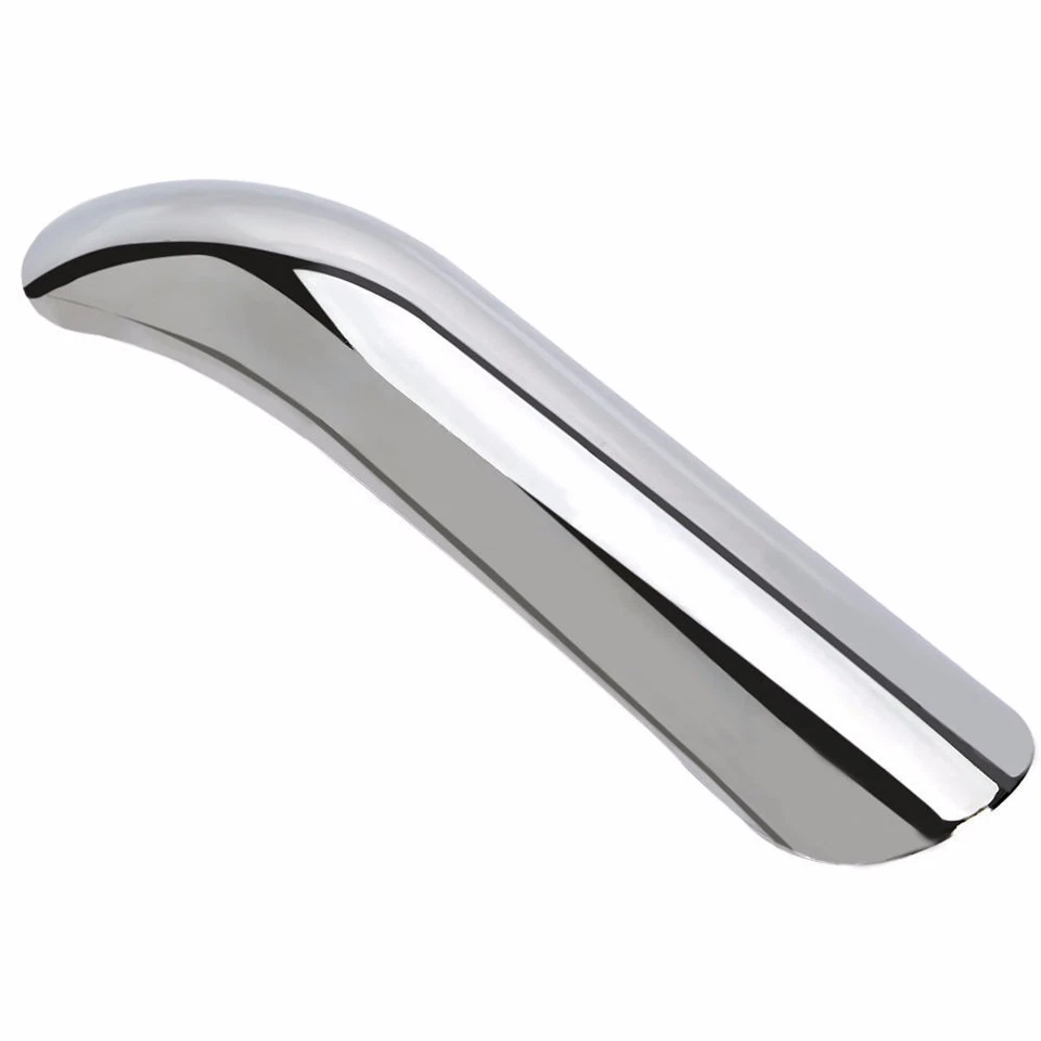 Protector de talón protector térmico de escape curvo para Harley Honda Kawasaki Suzuki Yamaha VTX Foto 1 de 3