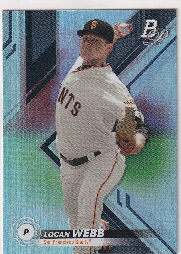 2019 BOWMAN PLATINUM RC LOGAN WEBB ROOKIE SAN FRANCISCO GIANTS JC-1626 - Image 1 of 1